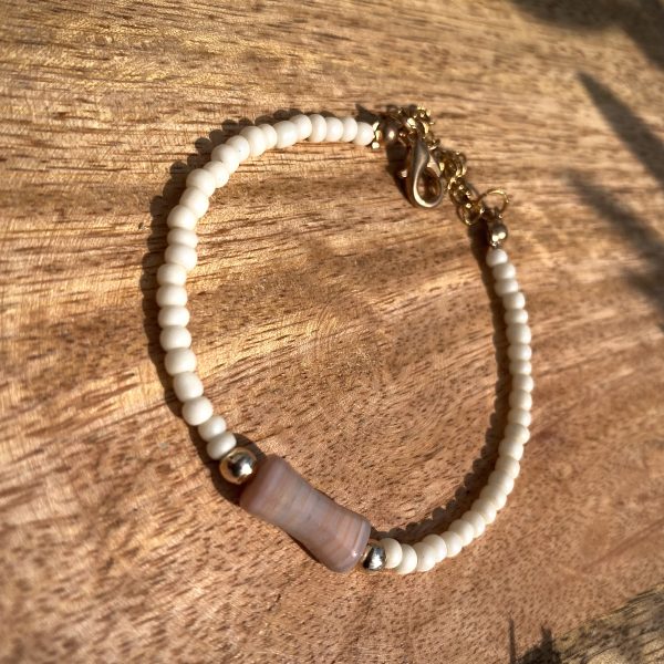 Armband „Beige Pearl“ – Bild 2