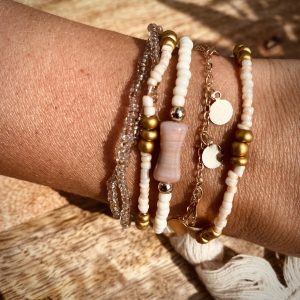 Armband „Beige Pearl“