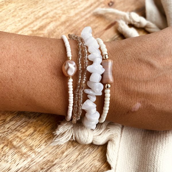 Armband „Beige Pearl“ – Bild 3