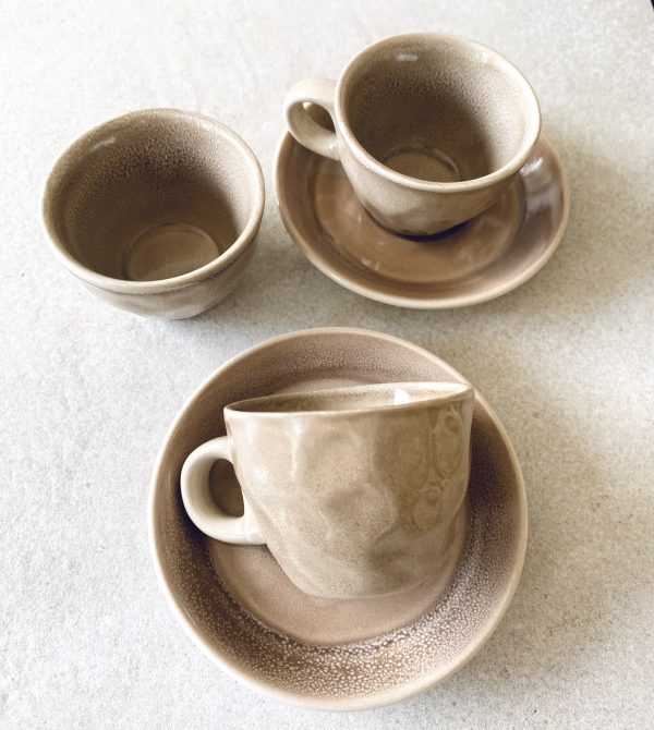 Espressotasse "Greige" mit Unterteller – Bild 2